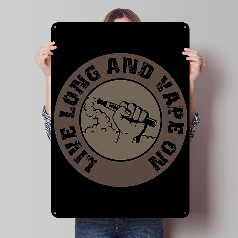 Desk Setup Art - Vape Design For Ecig Tinplate Posters