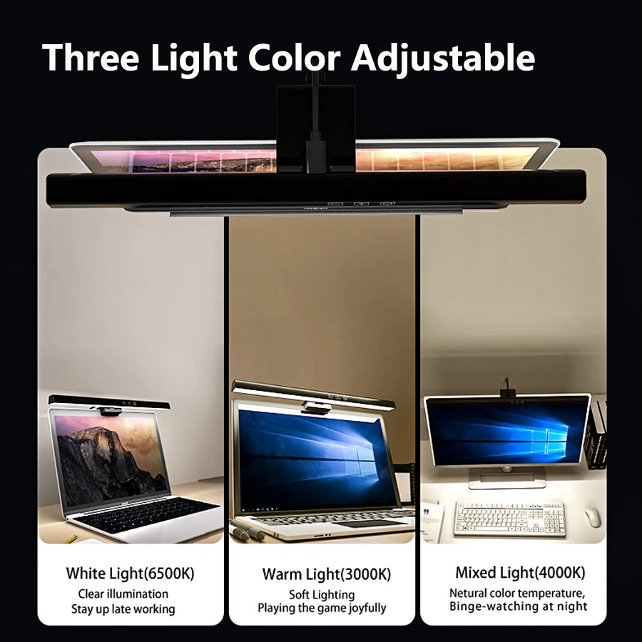 LED Monitor Light Bar 33cm 50c - Desk Setup On Bed ulasan dan harga