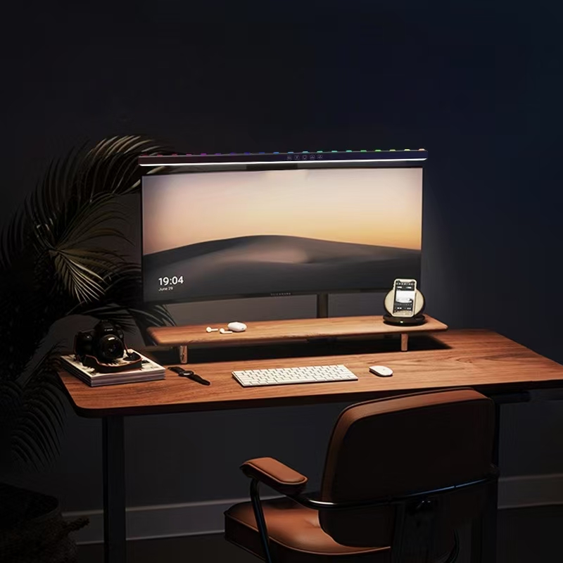 Eye-Friendly LED Monitor Light - Desk Setup On Bed ulasan dan harga