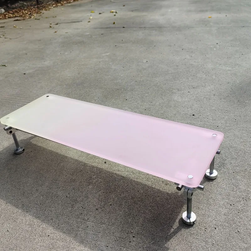 ‌Aesthetic Pink Gradient Acryl - Desk Setup Laptop And Monitor ulasan dan harga