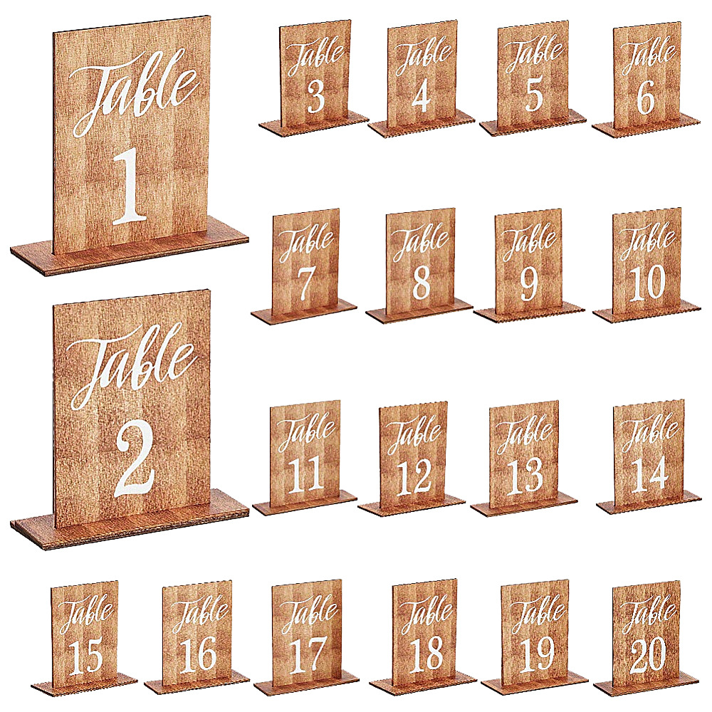 20pcs Elegant Flat Printed Woo - Desk Setup Design ulasan dan harga