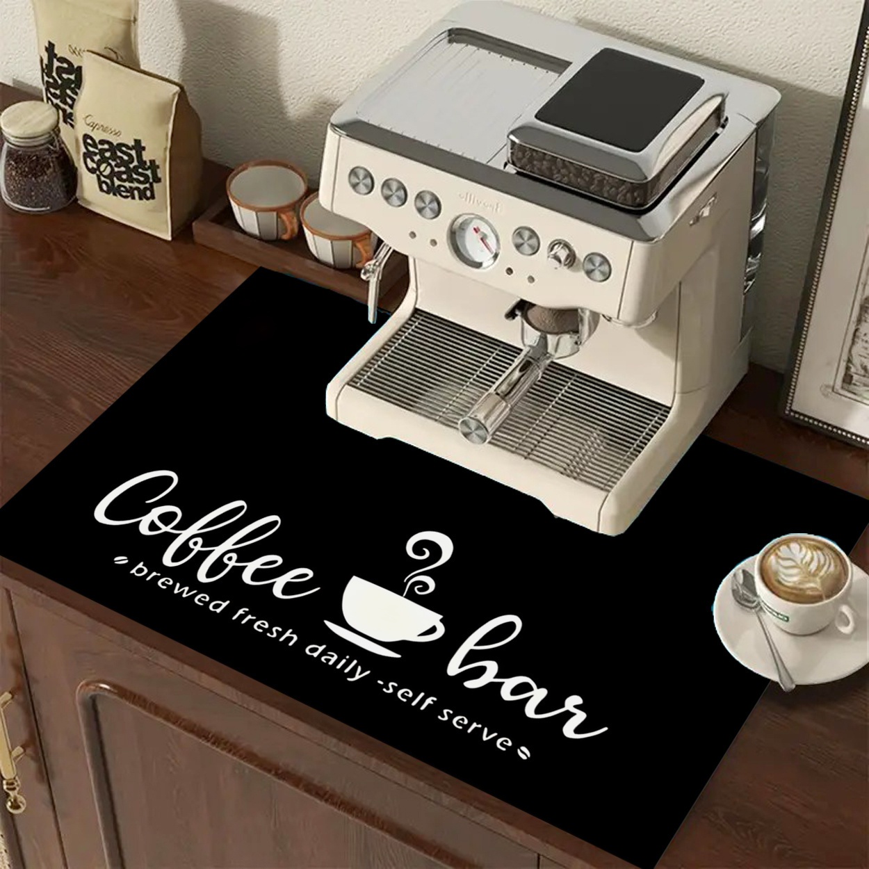Minimalist Square Coffee Mat – - Desk Setup Organization ulasan dan harga