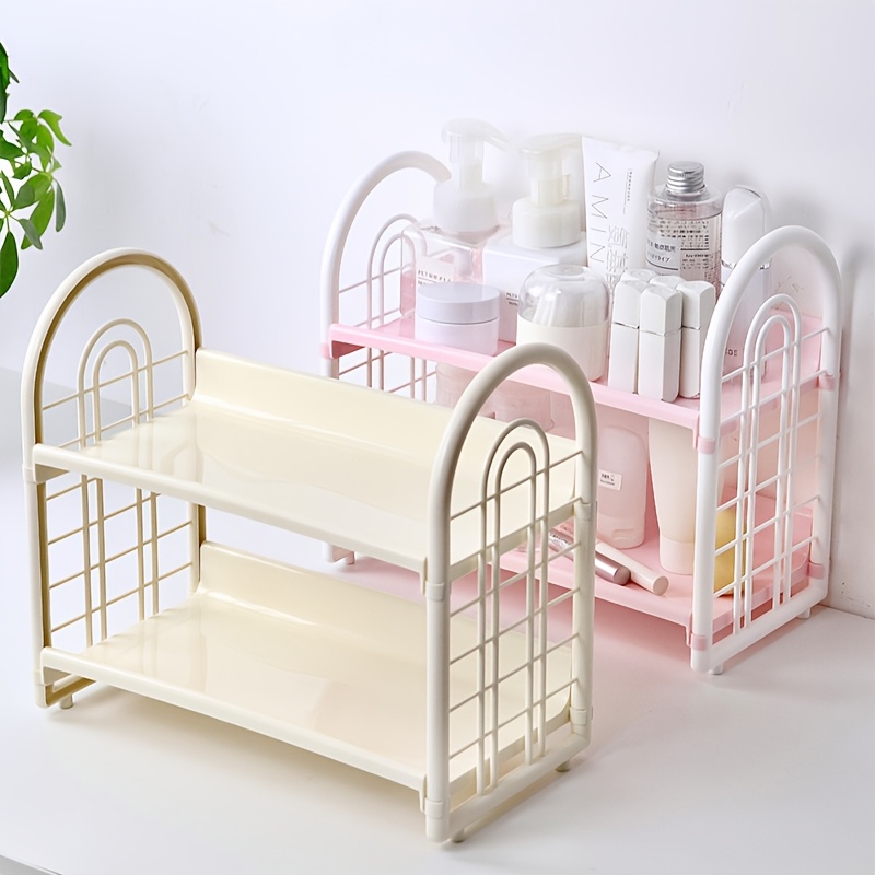 1pc Double Layer Multi-Functio - Desk Setup Shelves ulasan dan harga