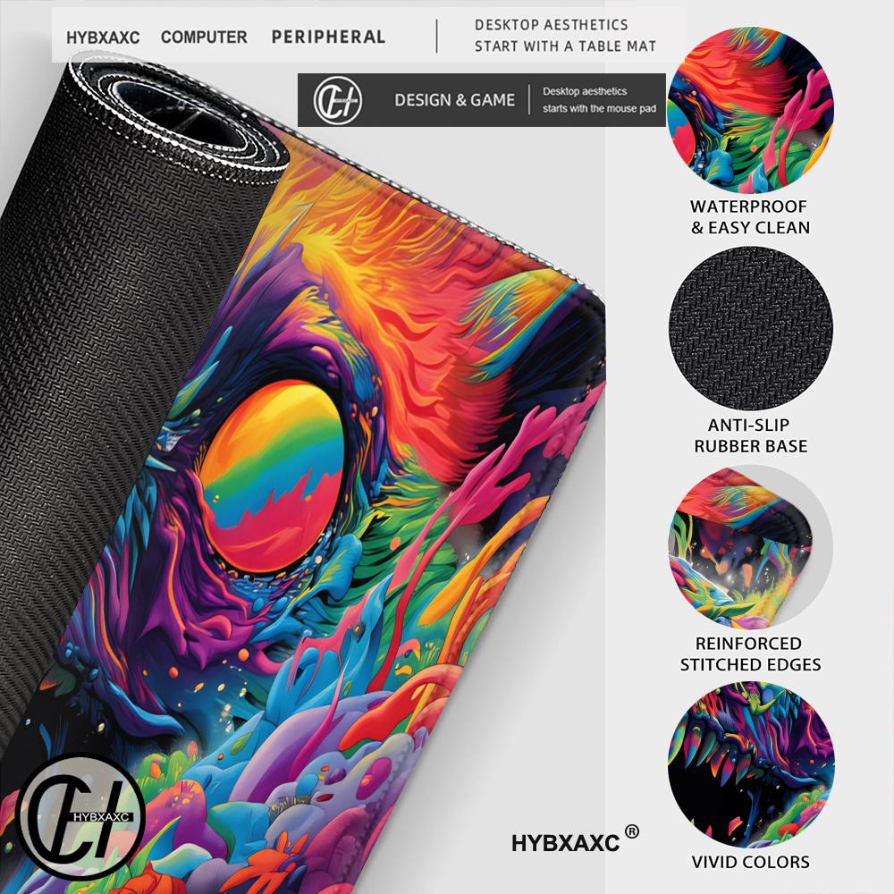 HYBXAXC Psychedelic Monster De - Desk Setup Art ulasan dan harga
