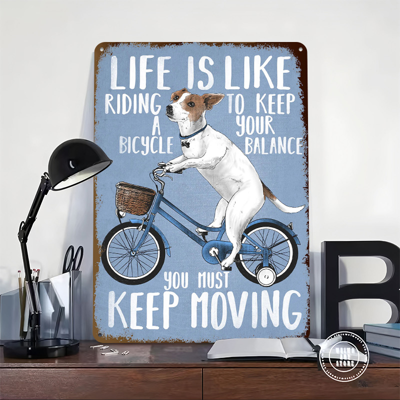Life Is Like Riding a Bicy Met - Desk Setup Art ulasan dan harga
