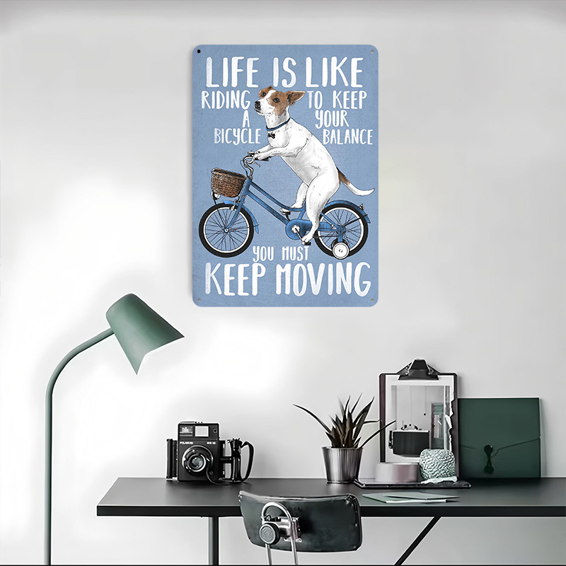 Life Is Like Riding a Bicy Met - Desk Setup Art ulasan dan harga