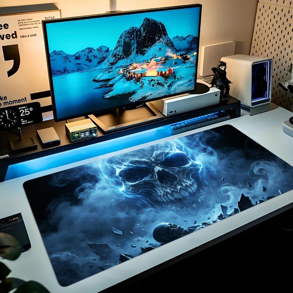 Mysterious Blue Lightning Ghos - Desk Setup Dark ulasan dan harga