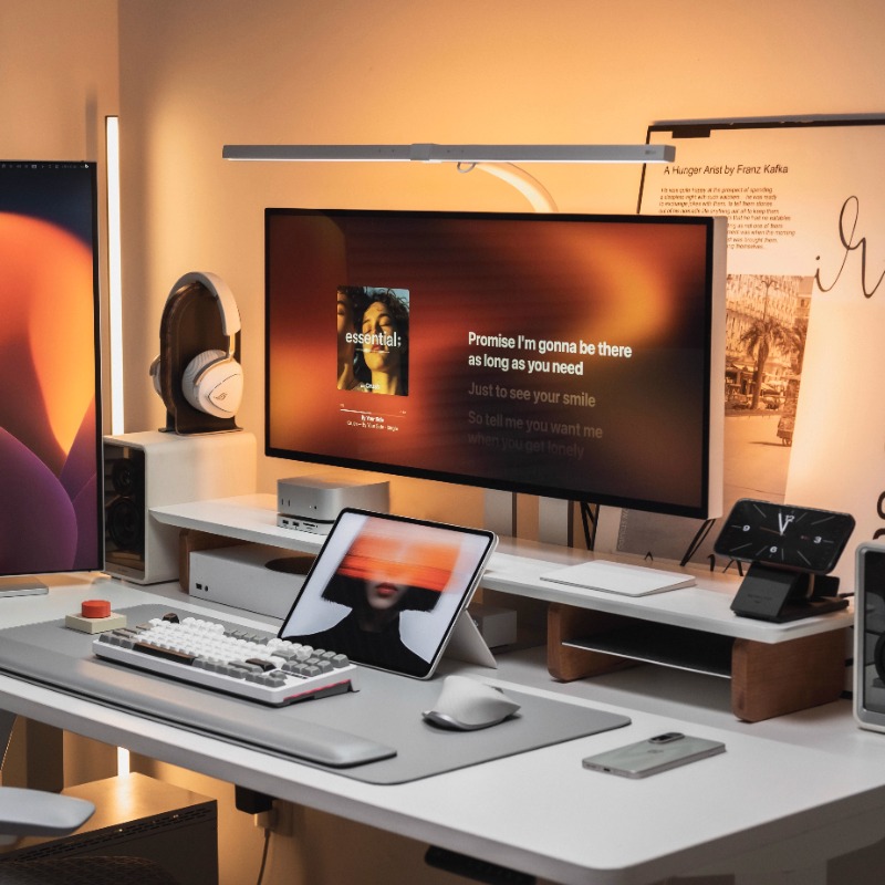Modern Monitor Riser Stand Erg - Desk Setup Laptop And Monitor ulasan dan harga