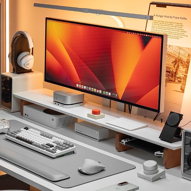 Modern Monitor Riser Stand Erg - Desk Setup Laptop And Monitor ulasan dan harga