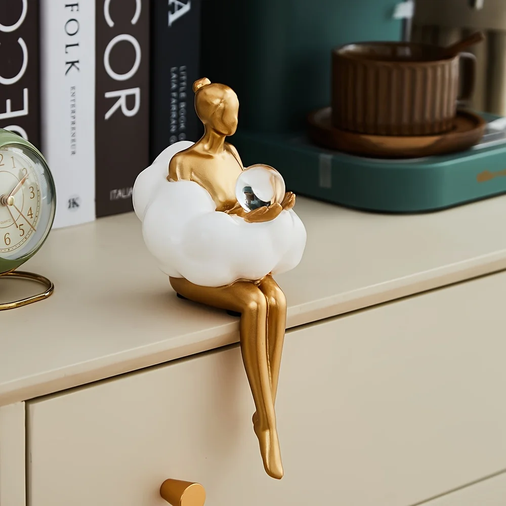 Cloud Girl Sculpture Abstract  - Desk Setup Design ulasan dan harga