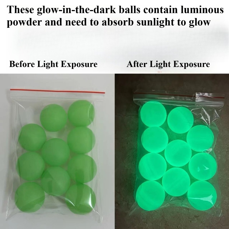 Luminous Table Tennis Balls Gl - Desk Setup Dark ulasan dan harga