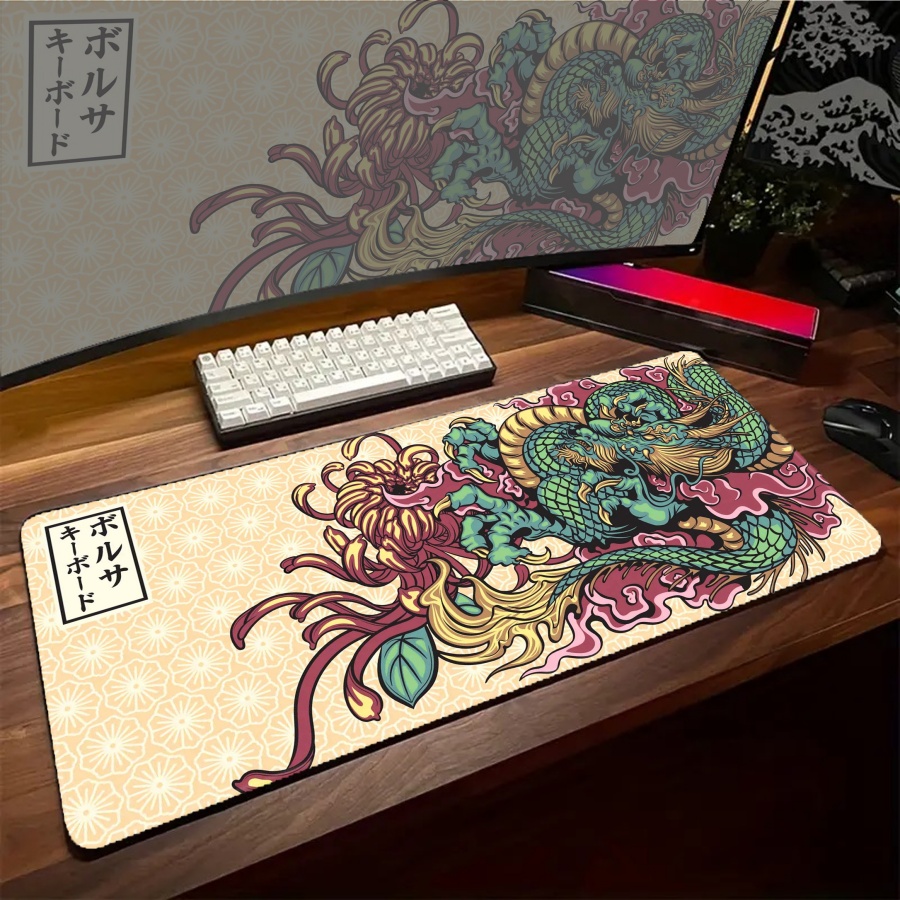 Black Desk Mousepad ONI Large  - Desk Setup Art ulasan dan harga
