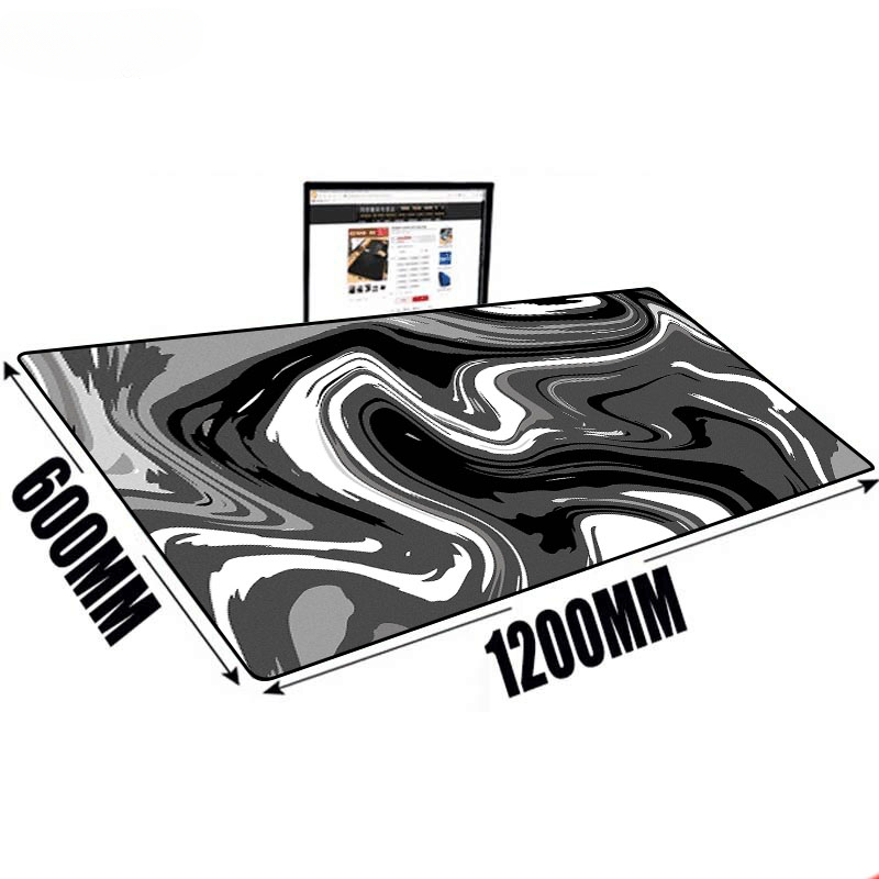 Large Mat Mouse Pad Fluid Art  - Desk Setup Art ulasan dan harga
