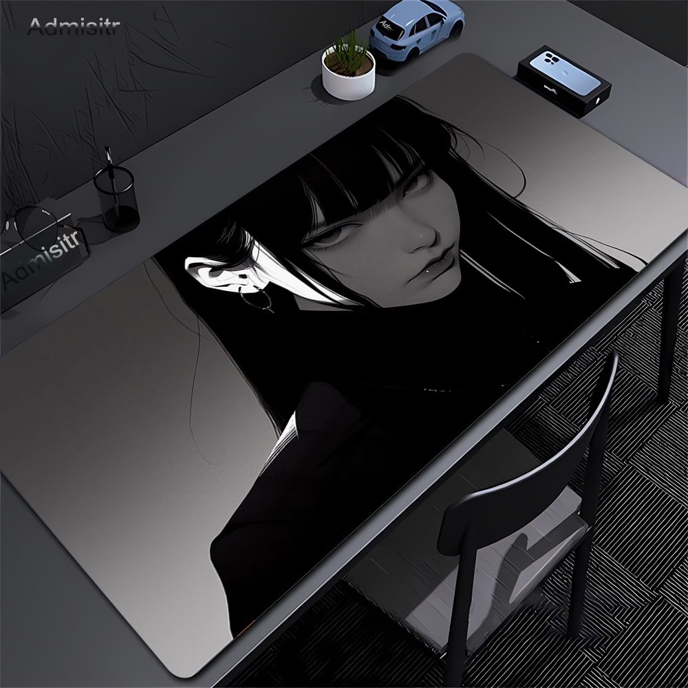 Black Anime Dark Girl Table Ma - Desk Setup Dark ulasan dan harga