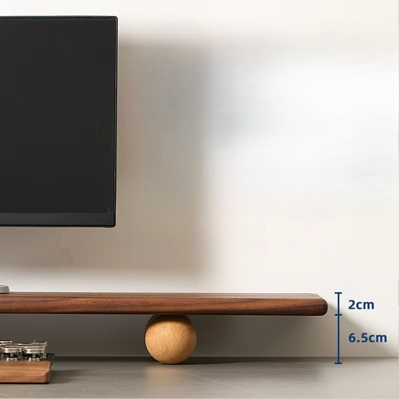 Solid Wood Monitor Riser Lapto - Desk Setup Laptop And Monitor ulasan dan harga