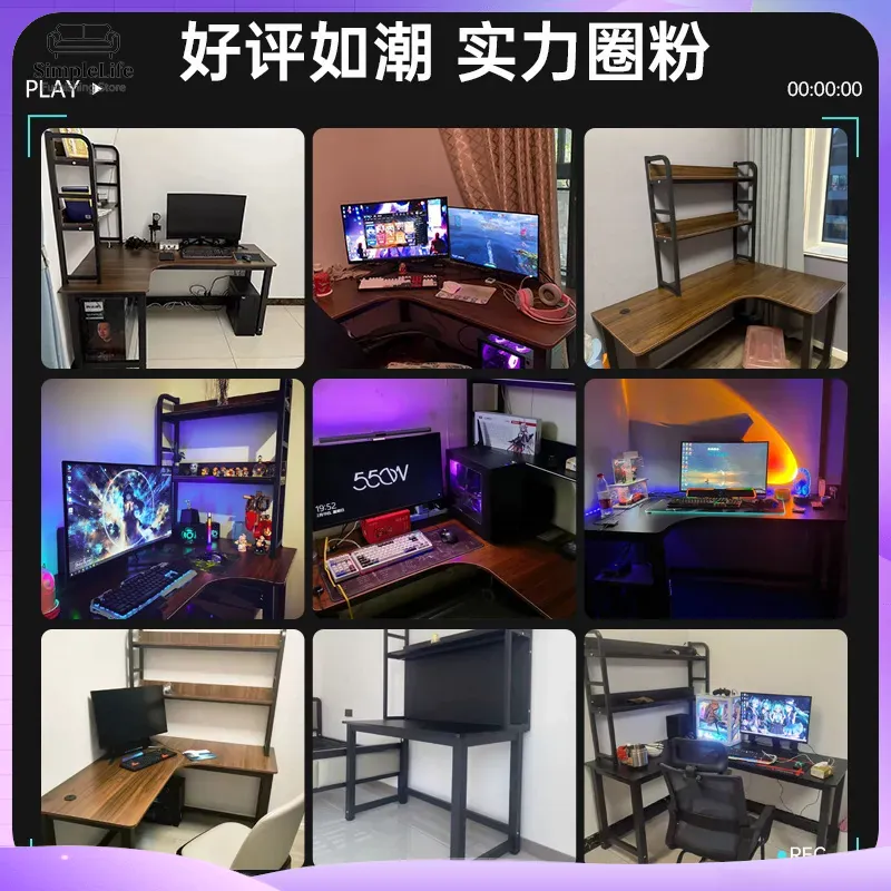 Corner Gaming Desk Computer De - Desk Setup Laptop And Monitor ulasan dan harga