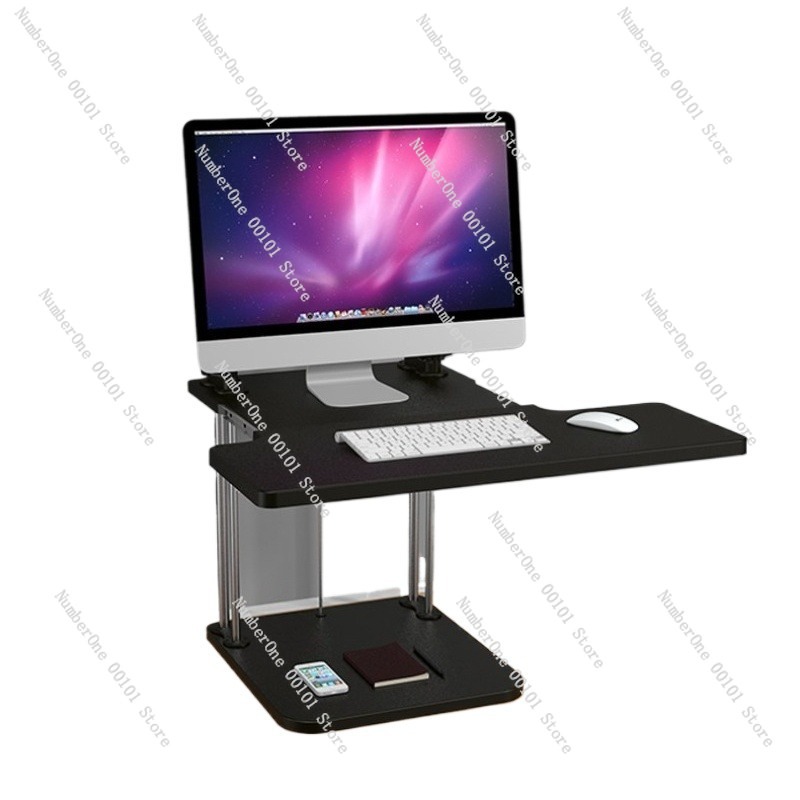 Height-Adjustable Standing Des - Desk Setup Laptop And Monitor ulasan dan harga