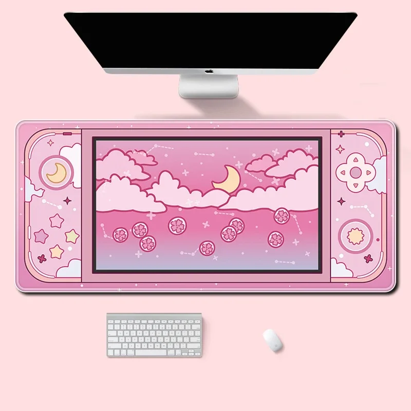 Moon and Stars Large Desk Mat  - Desk Setup Art ulasan dan harga