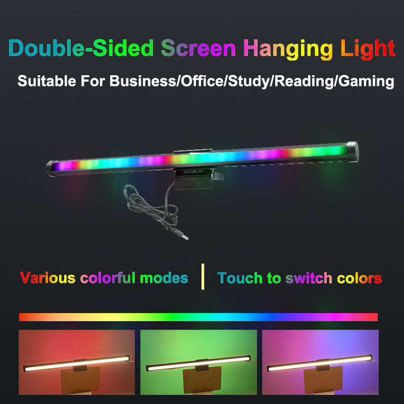 LED Monitor Hanging Desk Light - Desk Setup On Bed ulasan dan harga