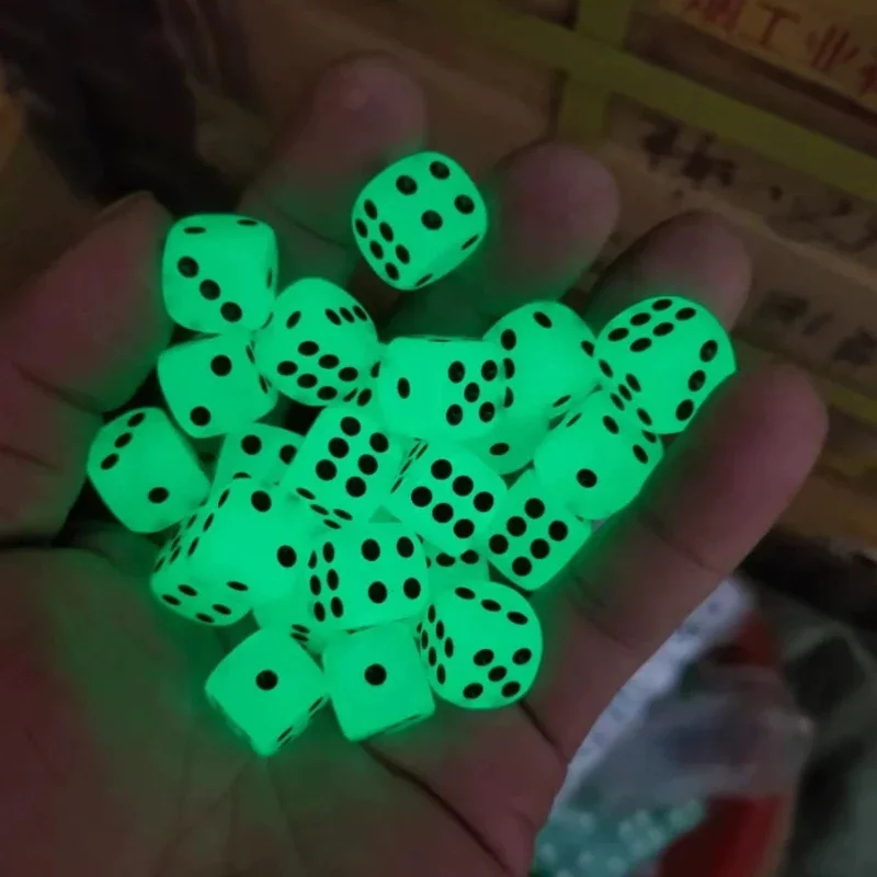 6-36Pcs 14mm Luminous Dice 6 S - Desk Setup Dark ulasan dan harga