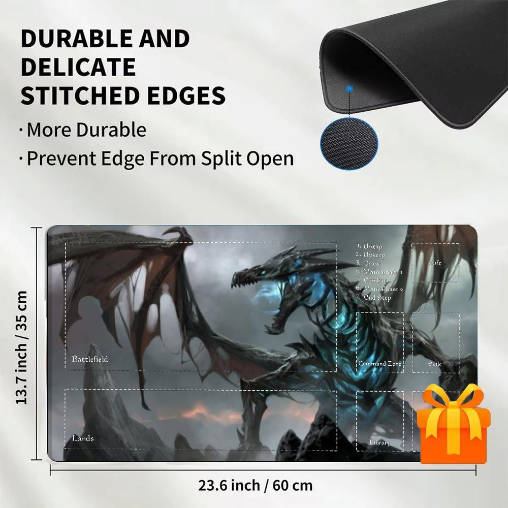 Dark Purple Phoenix Playmat TC - Desk Setup Dark ulasan dan harga