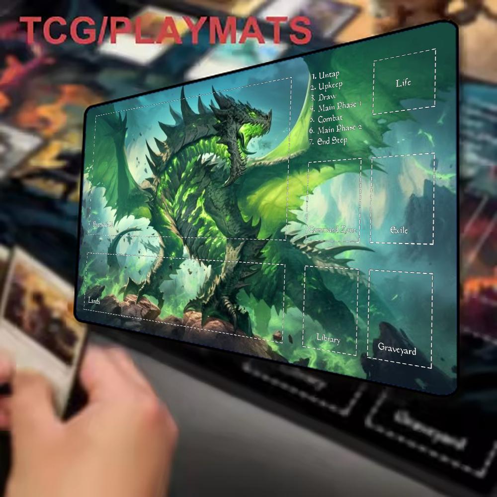Dark Purple Phoenix Playmat TC - Desk Setup Dark ulasan dan harga