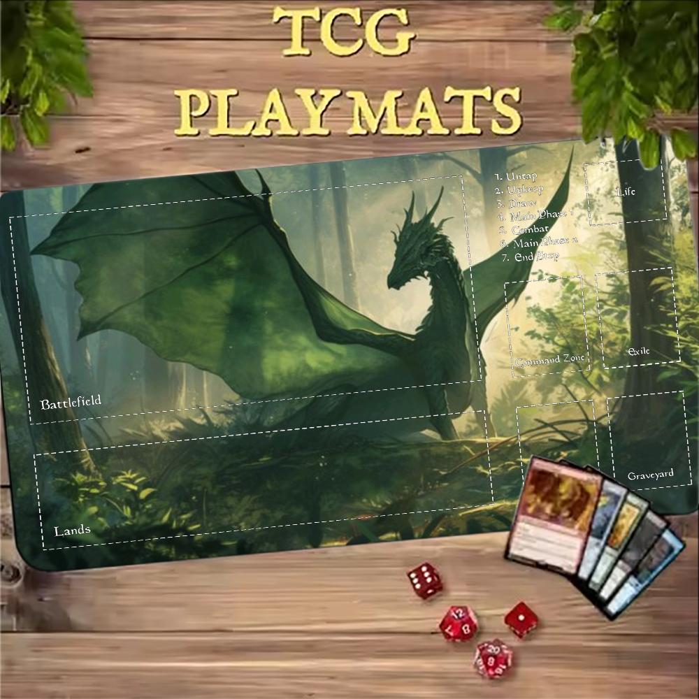 Dark Purple Phoenix Playmat TC - Desk Setup Dark ulasan dan harga