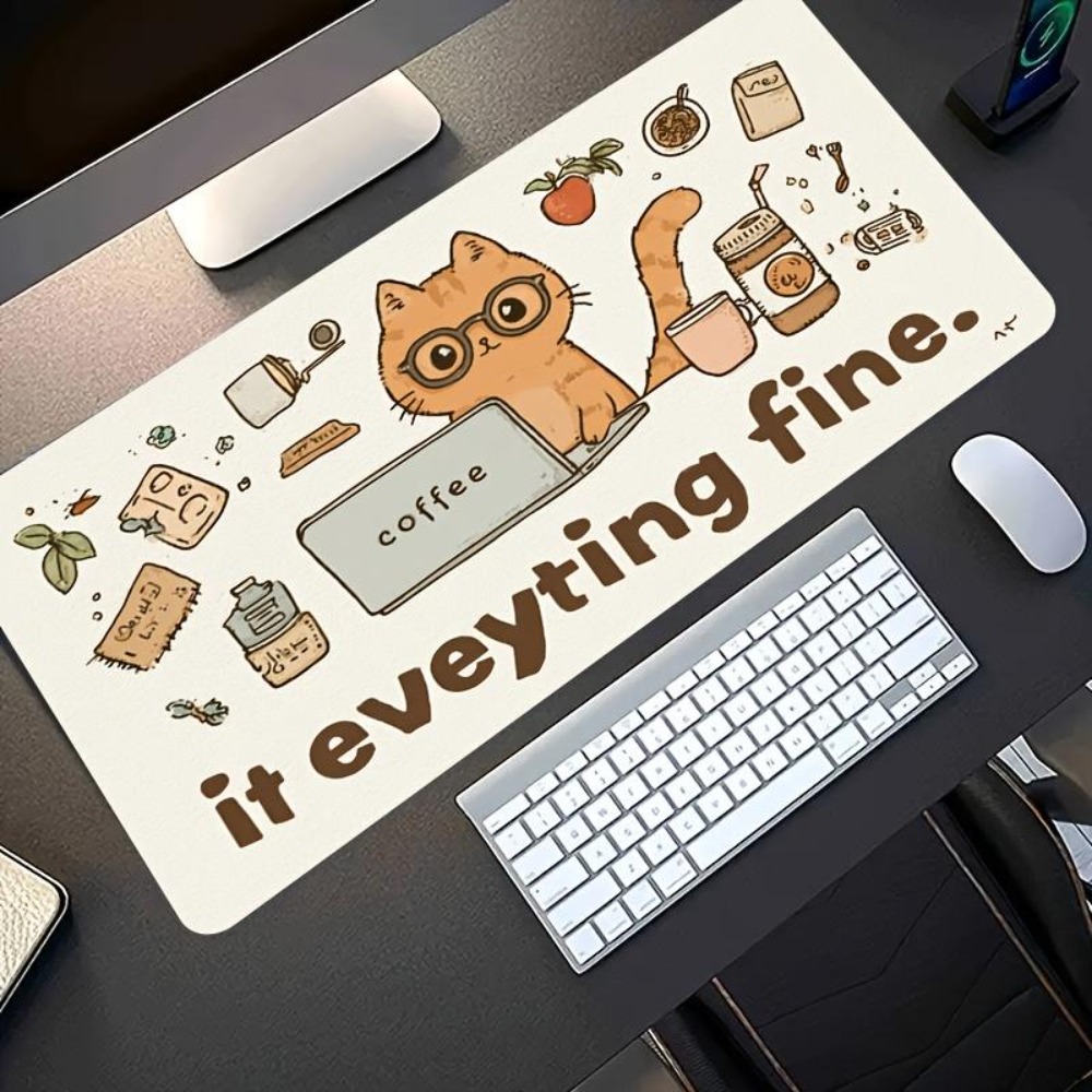 Hand-drawn patterns, an orange - Desk Setup Art ulasan dan harga