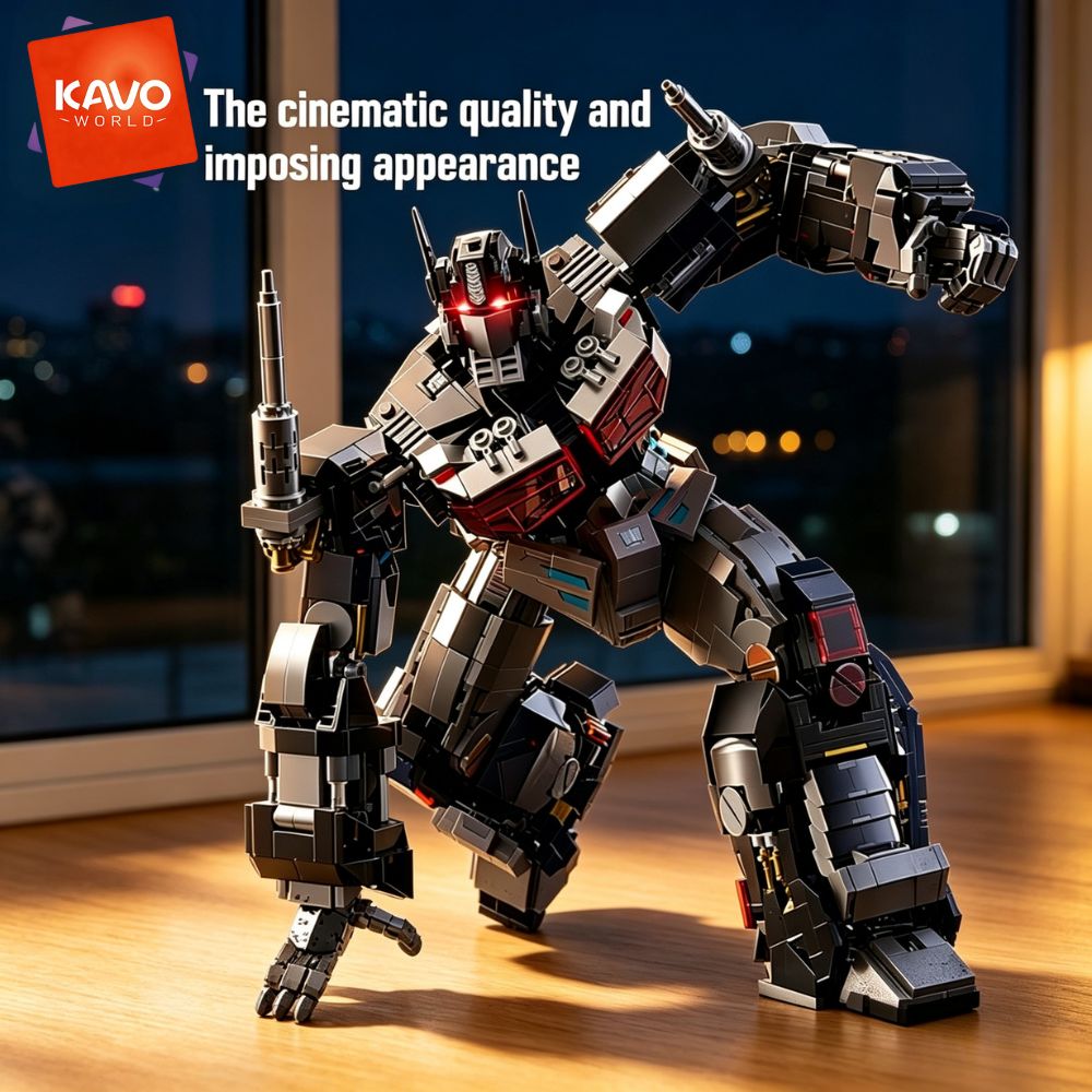 KAVOWORLD 2045pcs Future Mecha - Desk Setup Build ulasan dan harga