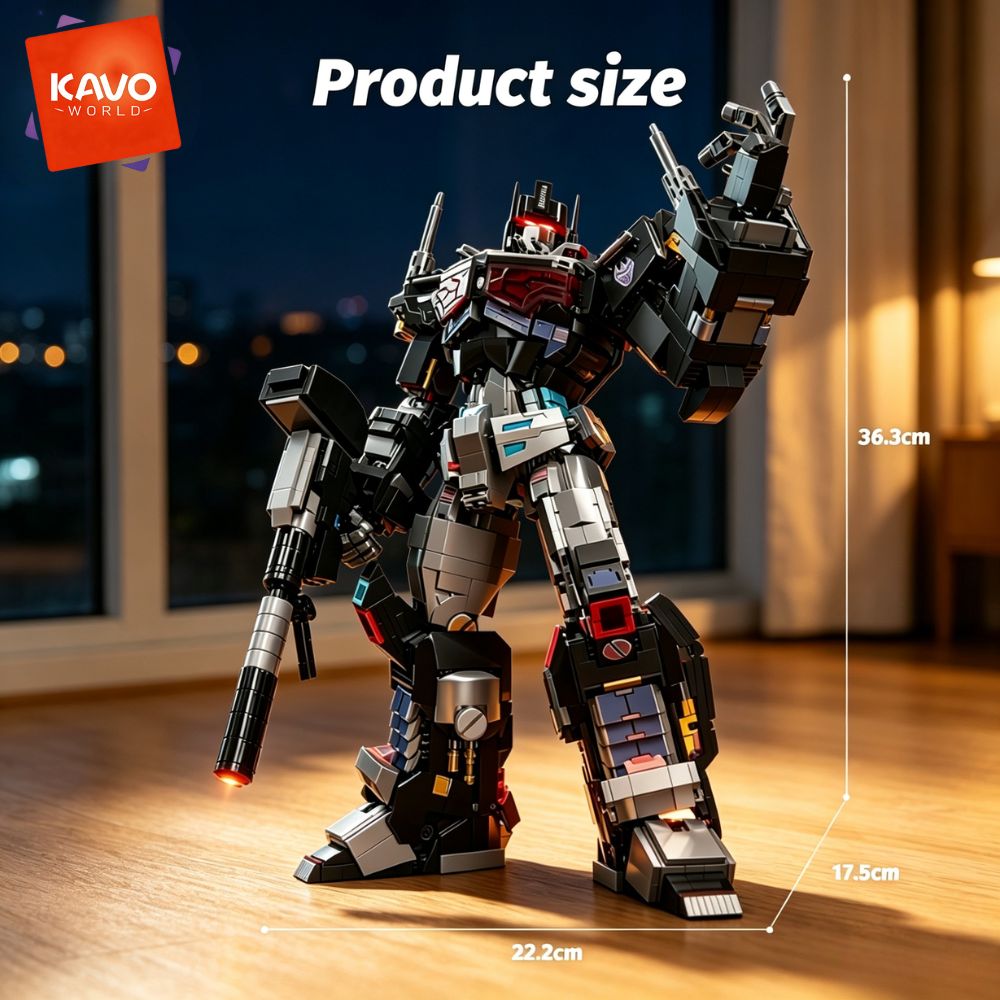 KAVOWORLD 2045pcs Future Mecha - Desk Setup Build ulasan dan harga