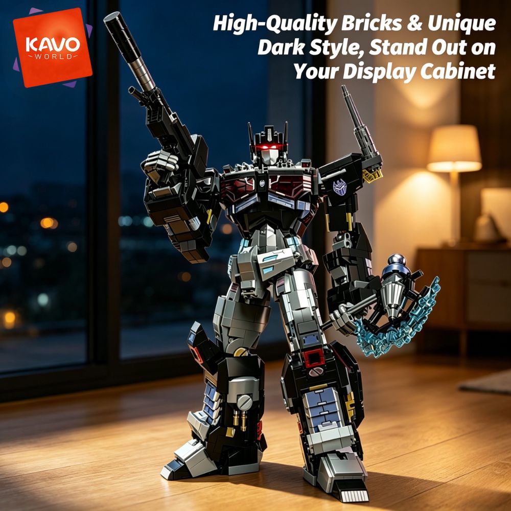 KAVOWORLD 2045pcs Future Mecha - Desk Setup Build ulasan dan harga