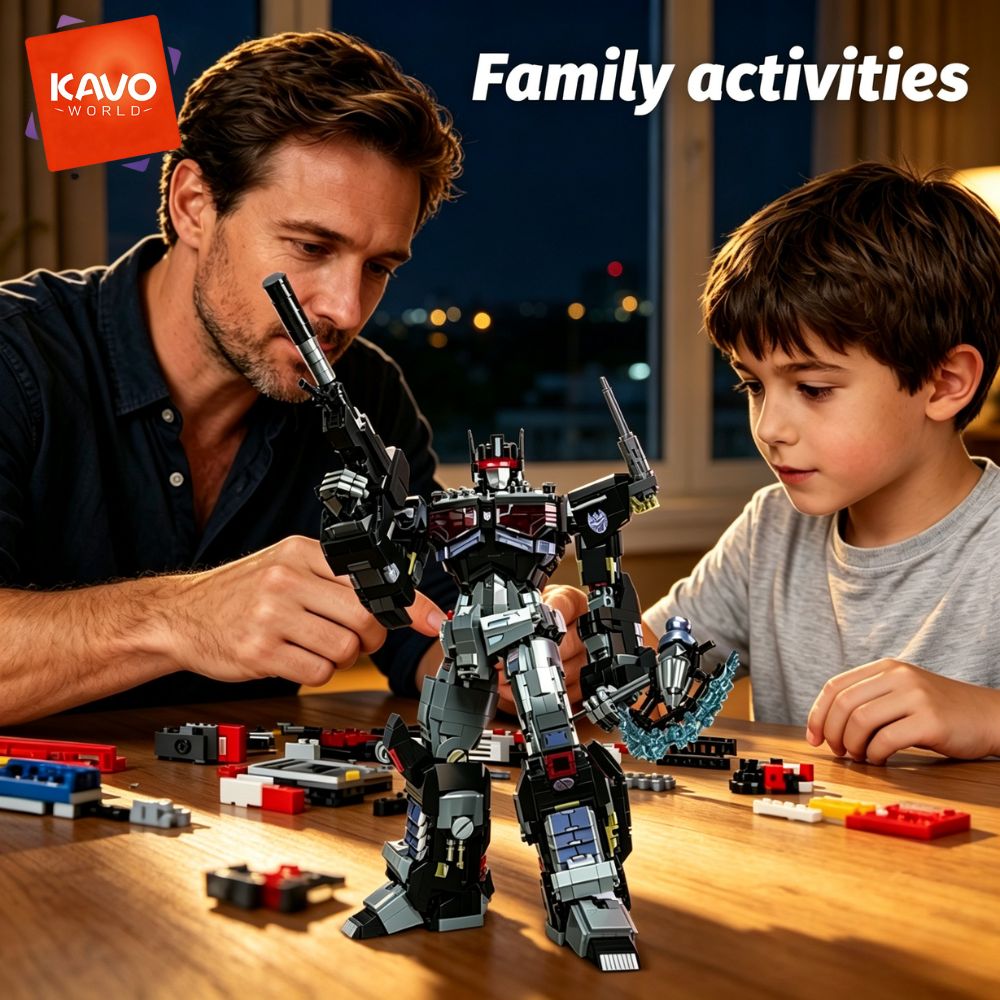 KAVOWORLD 2045pcs Future Mecha - Desk Setup Build ulasan dan harga