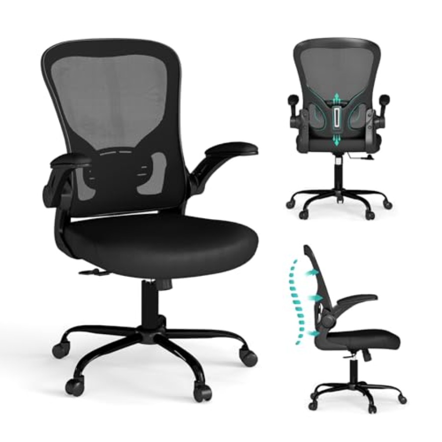 Mesh Office Chair, Ergonomic C - Desk Setup Ergonomics ulasan dan harga