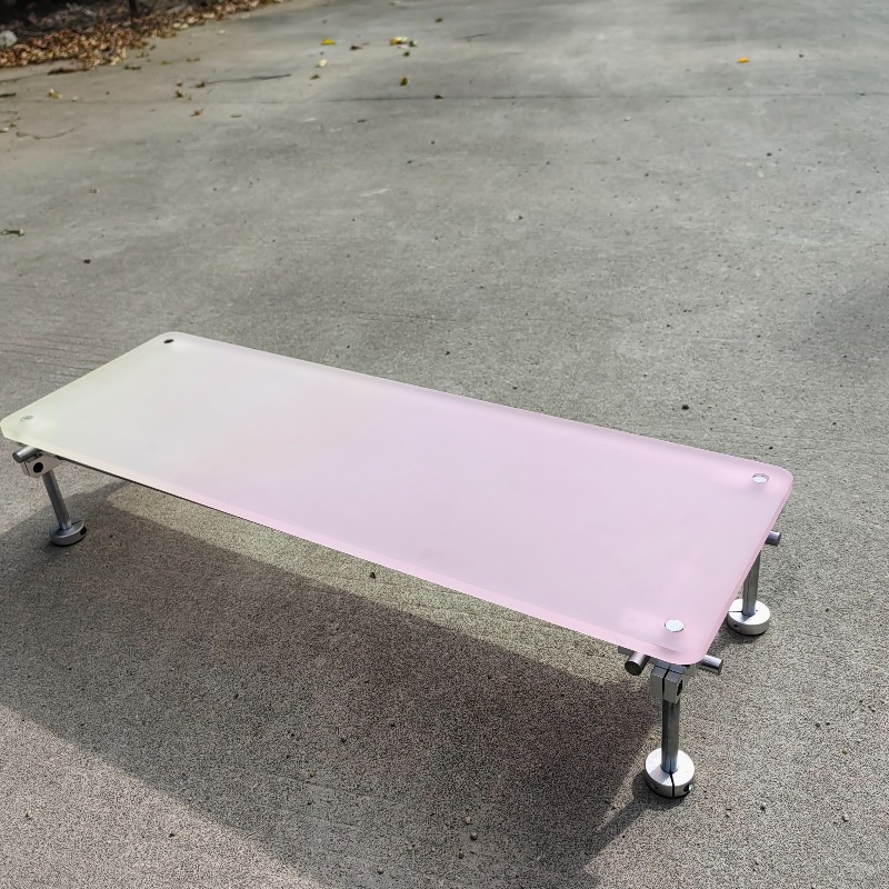 ‌Aesthetic Pink Gradient Acryl - Desk Setup Laptop And Monitor ulasan dan harga