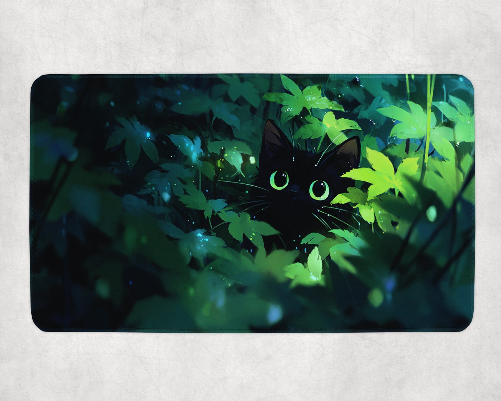 Black Cat for MTG Playmat Gree - Desk Setup Art ulasan dan harga