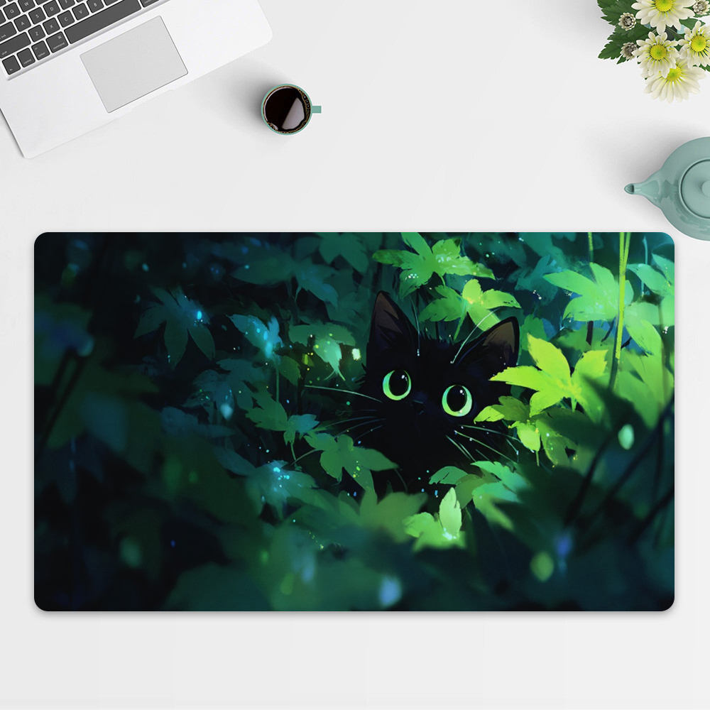 Black Cat for MTG Playmat Gree - Desk Setup Art ulasan dan harga