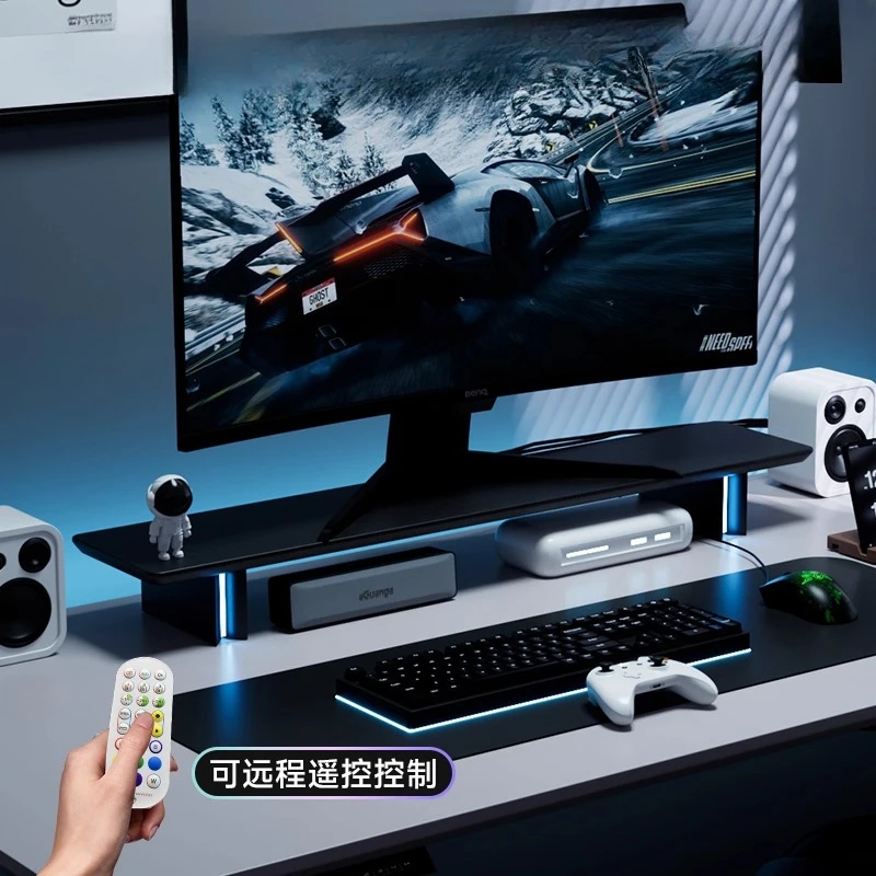 RGB Monitor Stand Ergonomic Co - Desk Setup Laptop And Monitor ulasan dan harga