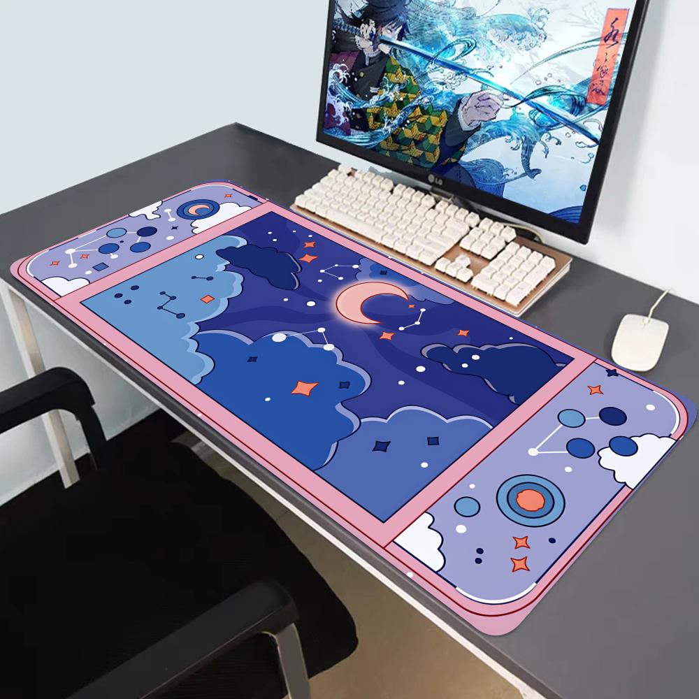 HYBXAXC Moon and Stars Large D - Desk Setup Art ulasan dan harga