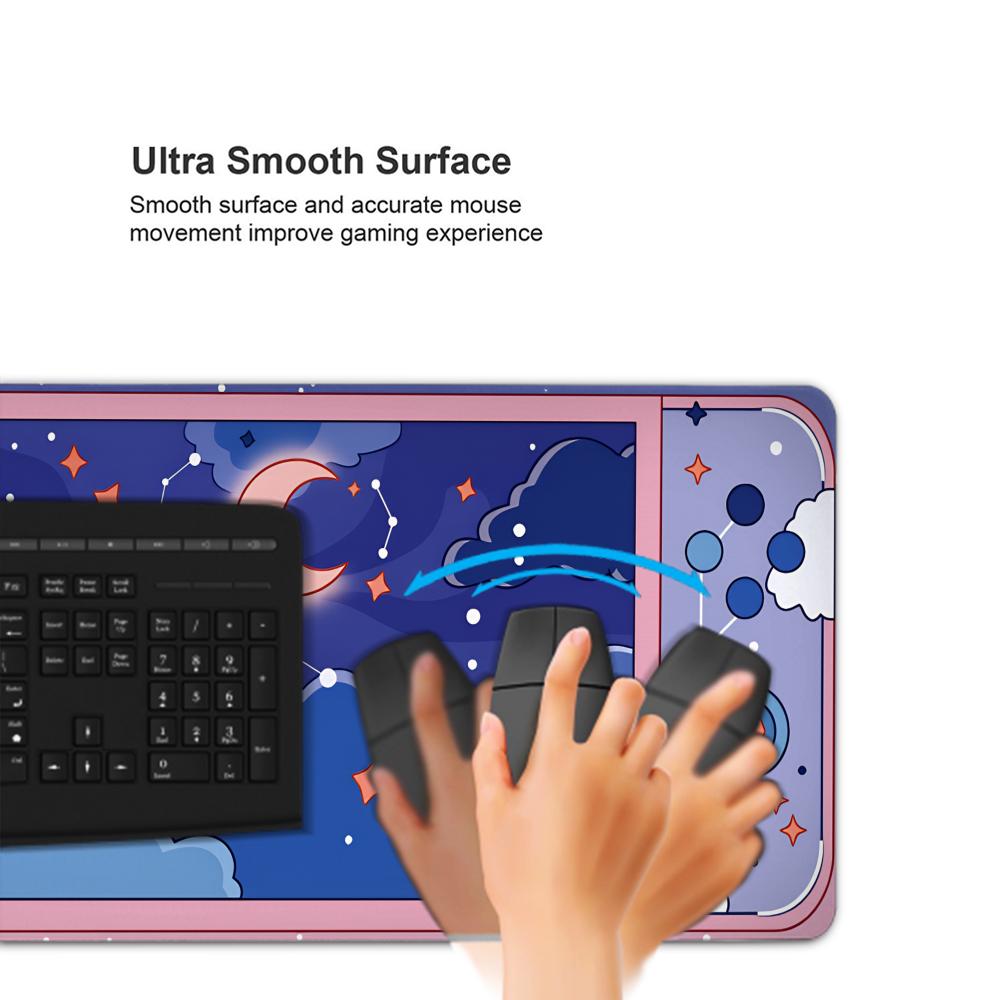 HYBXAXC Moon and Stars Large D - Desk Setup Art ulasan dan harga
