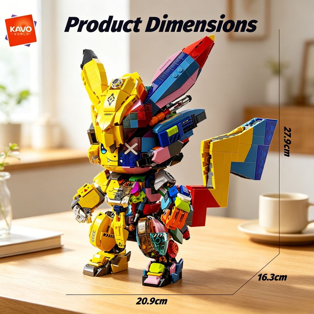KAVOWORLD 1505PCS DIY Mecha Mo - Desk Setup Build ulasan dan harga