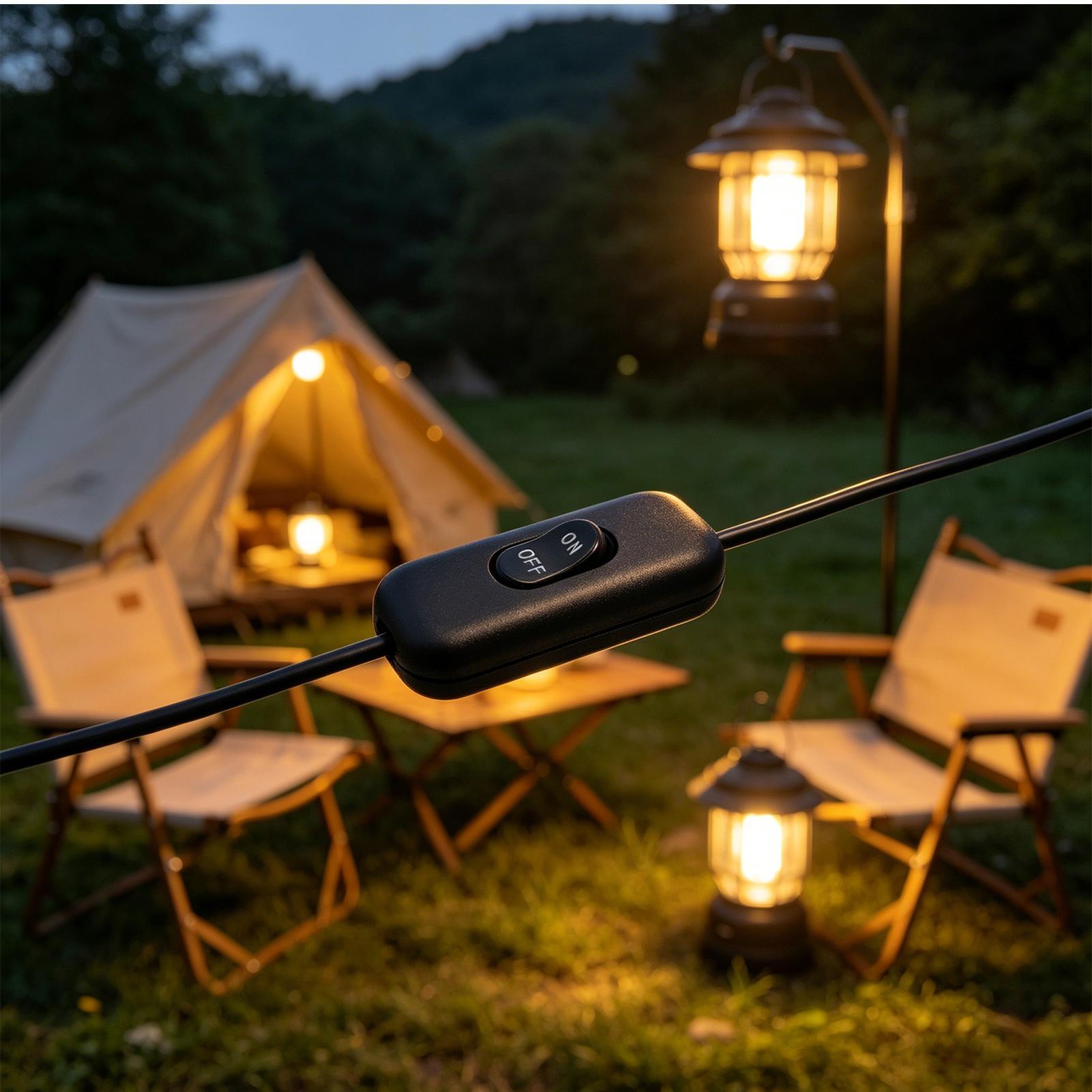 2pcs 6A 250V Inline Cord Switc - Desk Setup On Bed ulasan dan harga