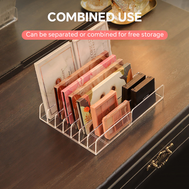 7 Grids Acrylic Table Cosmetic - Desk Setup Shelves ulasan dan harga