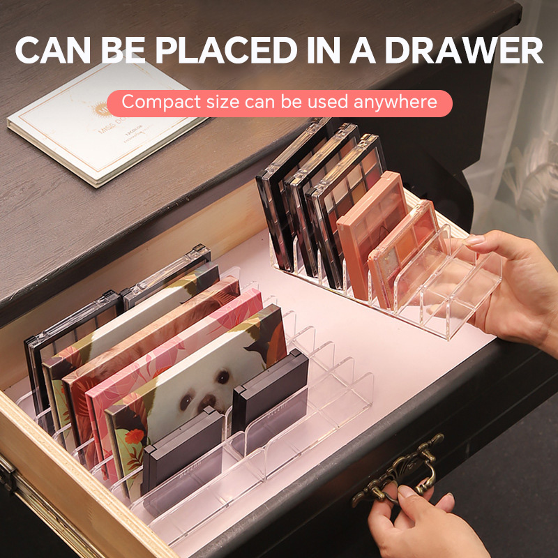 7 Grids Acrylic Table Cosmetic - Desk Setup Shelves ulasan dan harga