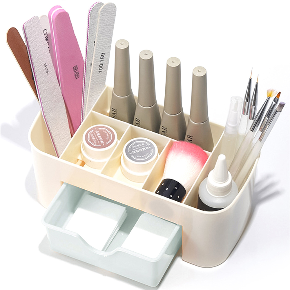 Nail Art Organizer Desktop Dra - Desk Setup Shelves ulasan dan harga