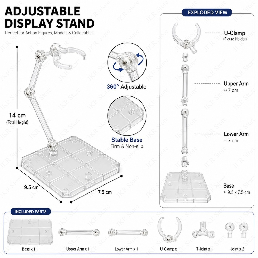 1/3/5/10Pcs Transparent Acryli - Desk Setup Shelves ulasan dan harga