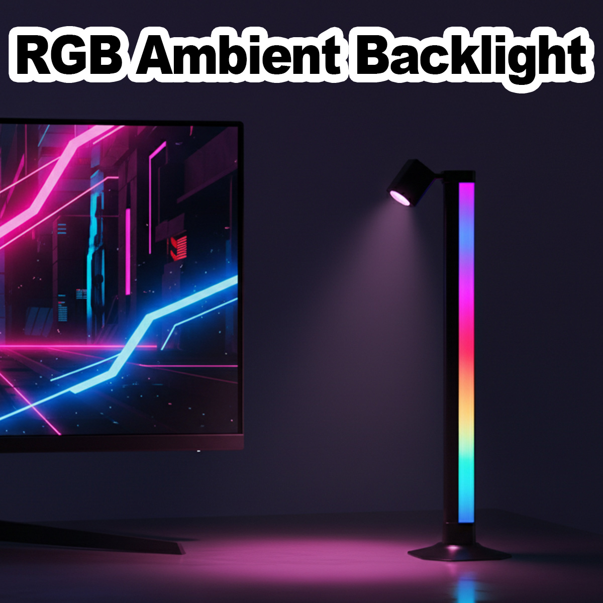 Smart Light Bar LED RGB Music  - Desk Setup Art ulasan dan harga