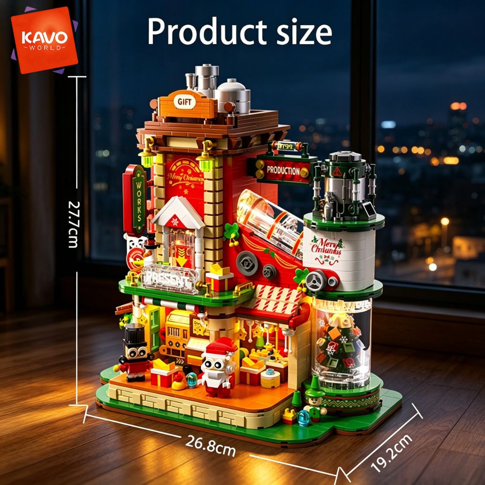 KAVOWORLD 2775PCS Christmas Gi - Desk Setup Build ulasan dan harga