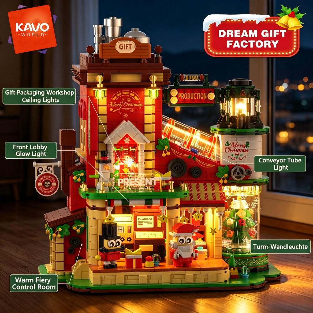 KAVOWORLD 2775PCS Christmas Gi - Desk Setup Build ulasan dan harga
