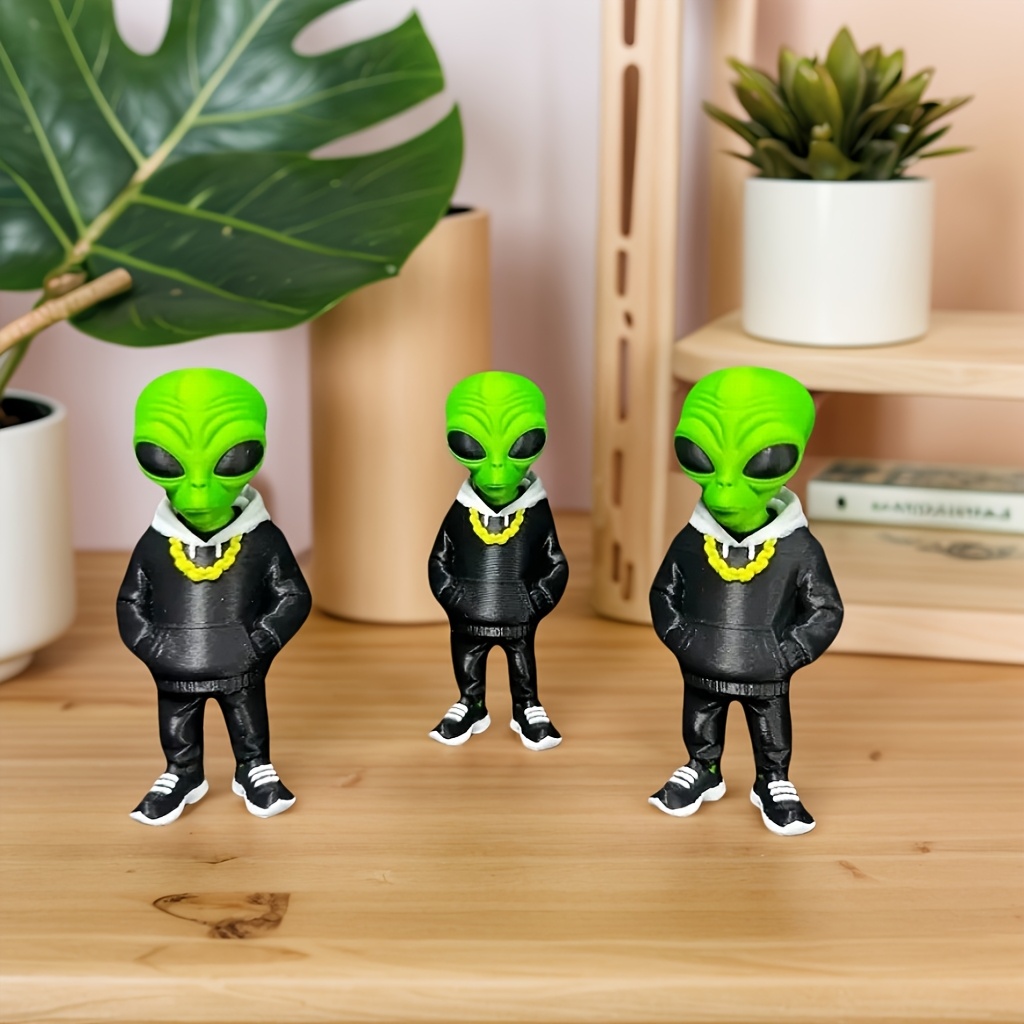 1 Piece Green Alien Figure wit - Desk Setup Design ulasan dan harga