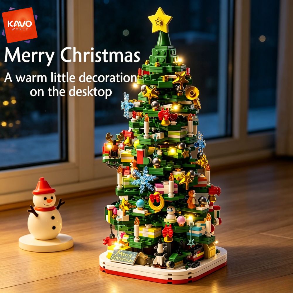 KAVOWORLD 1024pcs Christmas Tr - Desk Setup Build ulasan dan harga